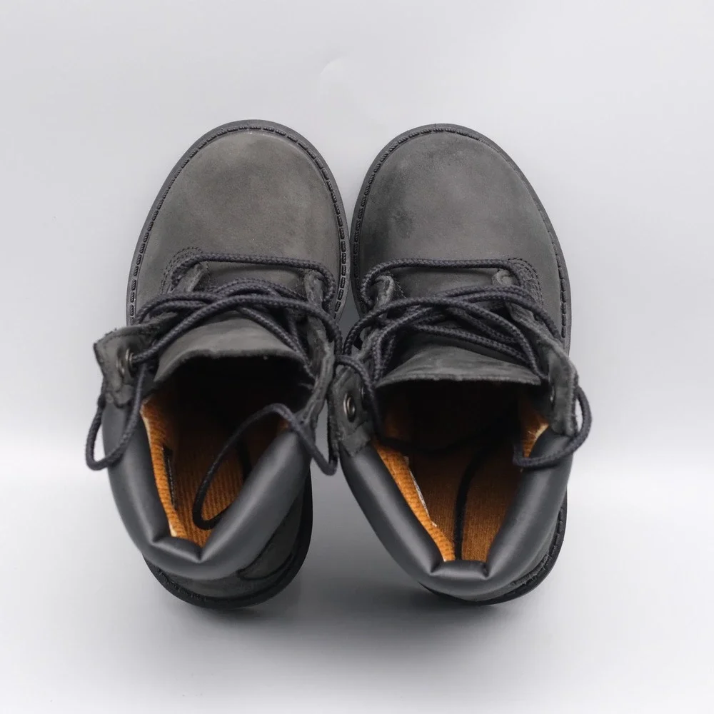 Timberland 6-Inch Boot Kids Toddler Size 7.5 Black‎ Waterproof Nubuck
